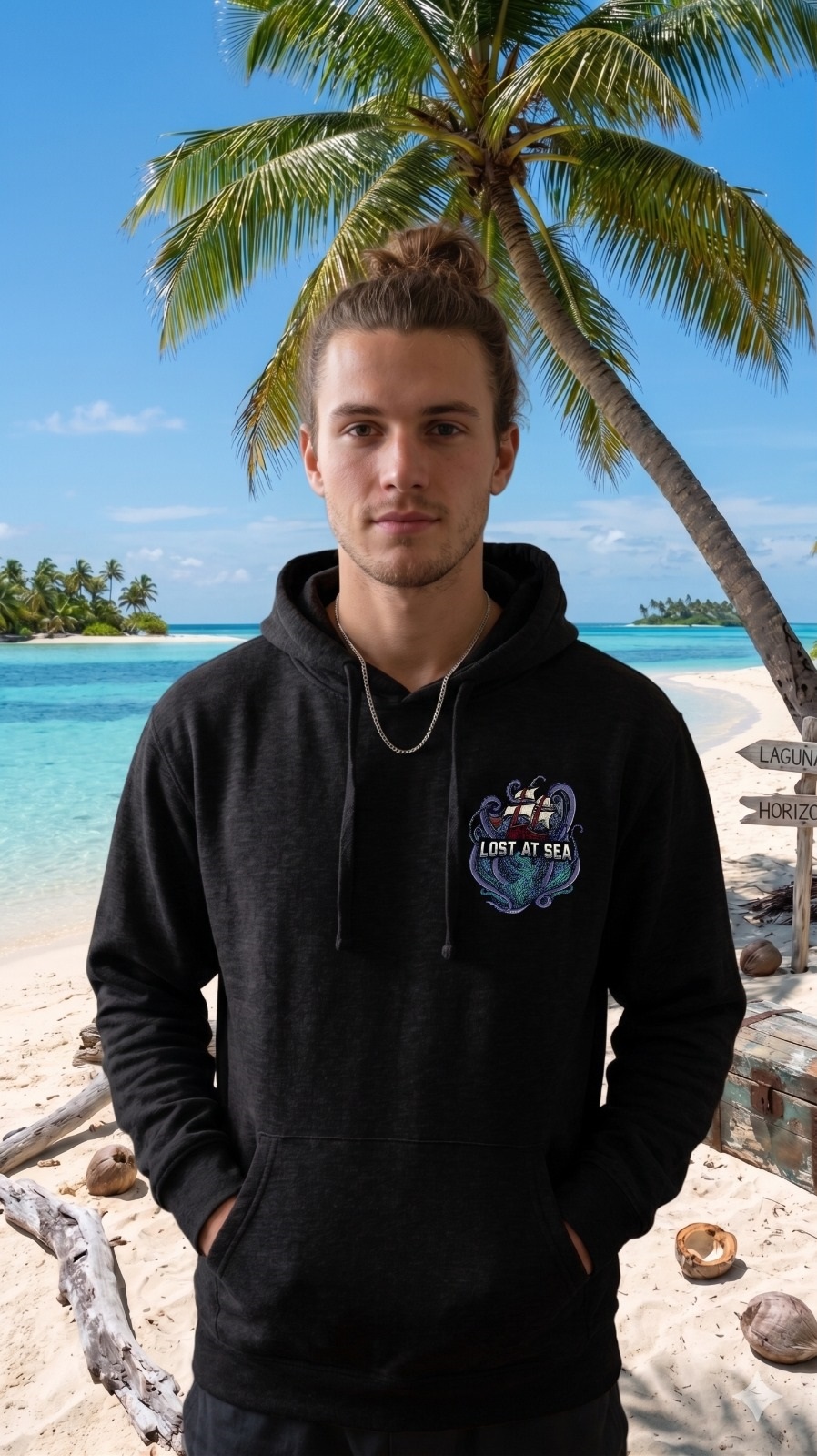 Lost At Sea Hoodie (Black)